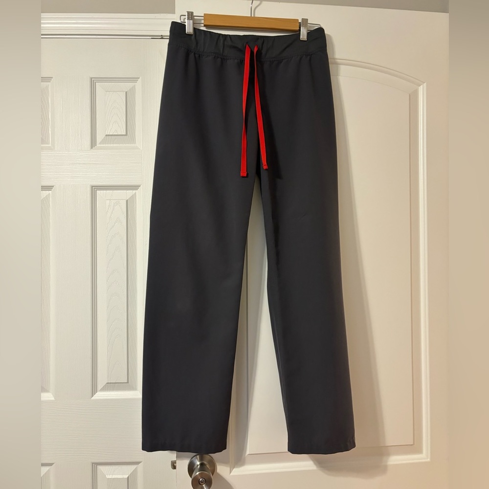 Figs high waisted Livingston basic scrub pants - size small petite charcoal